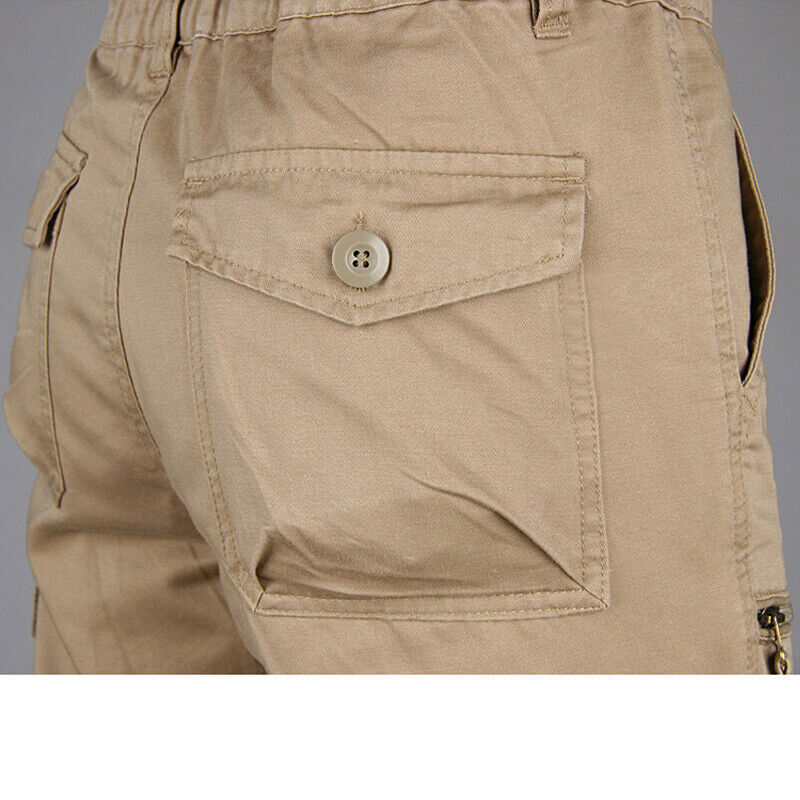 Men’s Waterproof Tactical Cargo Pants Multi-Pocket Hiking Outdoor Work Trousers