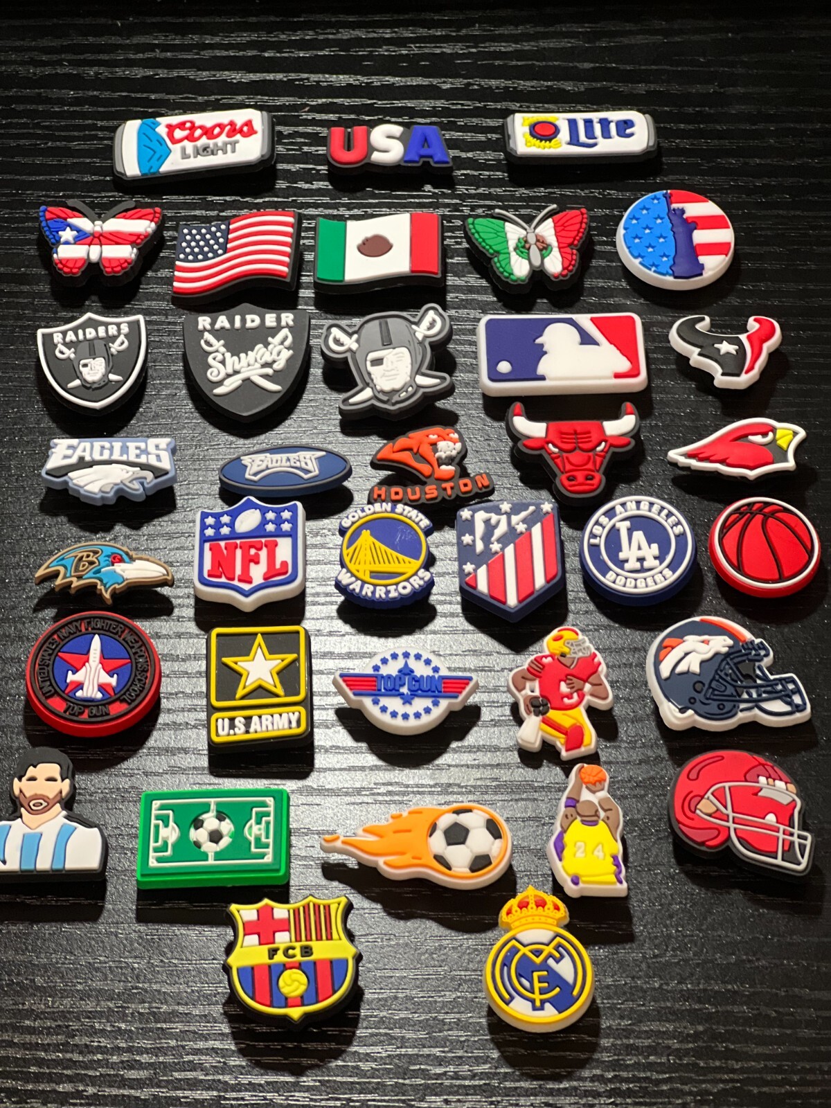 110-90-60-30 pcs Random Shoe Charms FOR Croc & Bracelet & shoe Wristband RANDOM