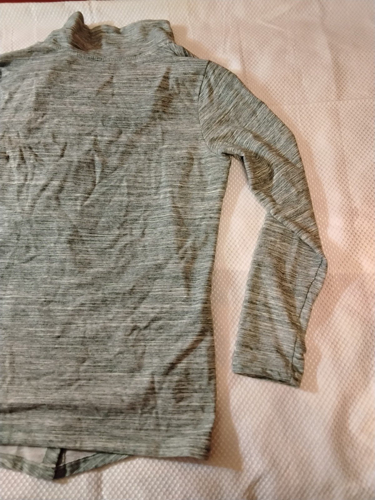 DANSKIN Cotton Poly spandex Blend Warm Workout Sweatshirt Long Sleeve Sz L