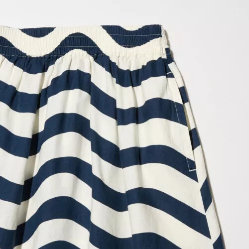 [XS-XXL] UNIQLO x Marimekko Linen-blend Skirt 4Color WOMEN Japan New