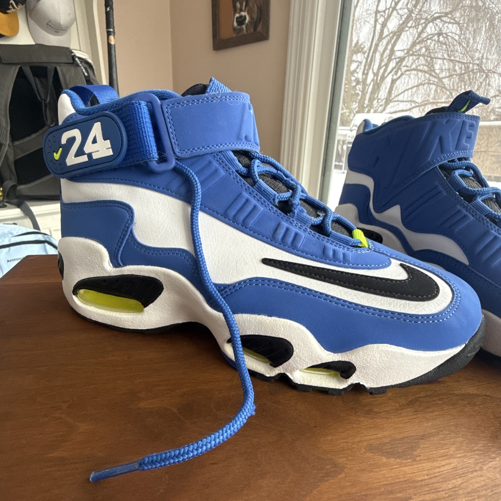 Size 7 Nike Air Griffey Max 1 2021 Varsity Royal White Suede (DJ5161-400)