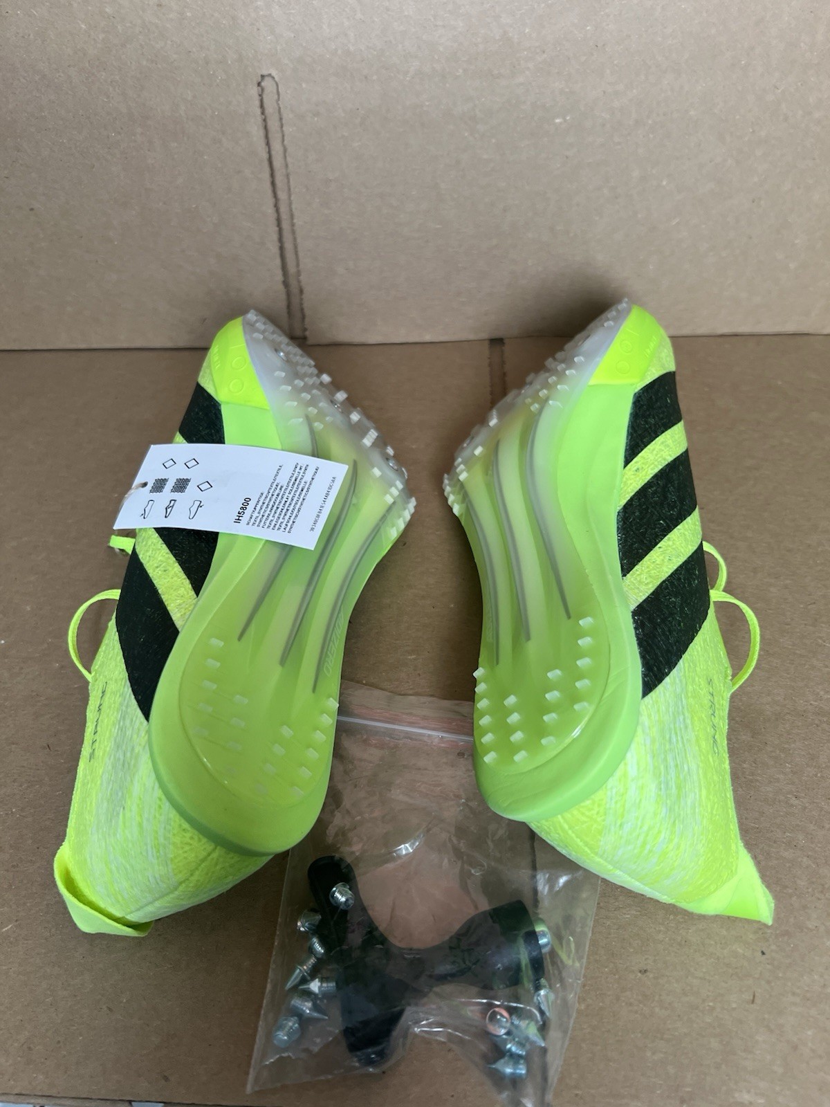 Adidas Adizero Prime SP 3 Strung Lucid Lemon Black IH5800 Men 8.5 / Women 9.5