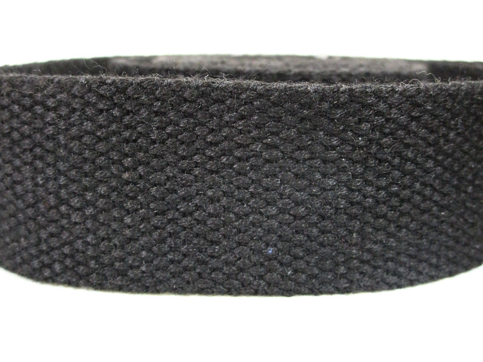 Black Nylon Cotton Web Belt Automatic Buckle Fits Sizes 32 To 48 New Tactical