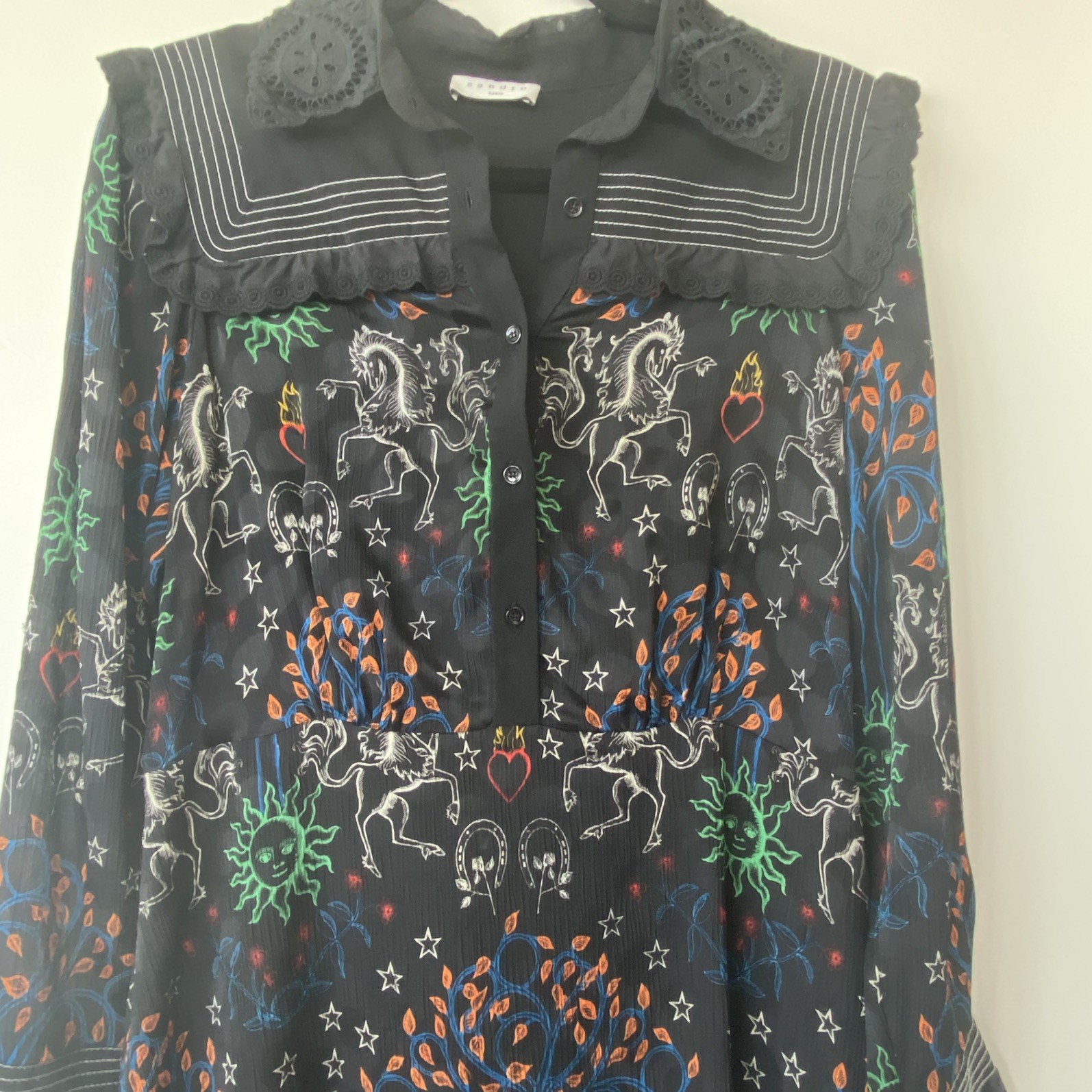 Sandro dress. Size Medium (FR 40). Western Style.