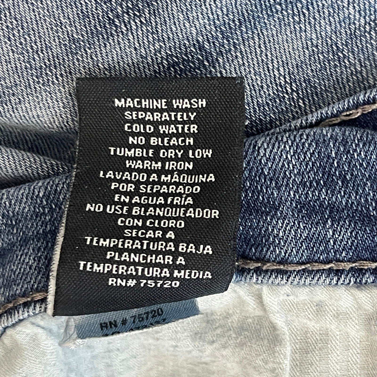 BKE Jake Straight Leg Stretch Mens 32×32 Distressed Light Wash Denim Blue Jeans