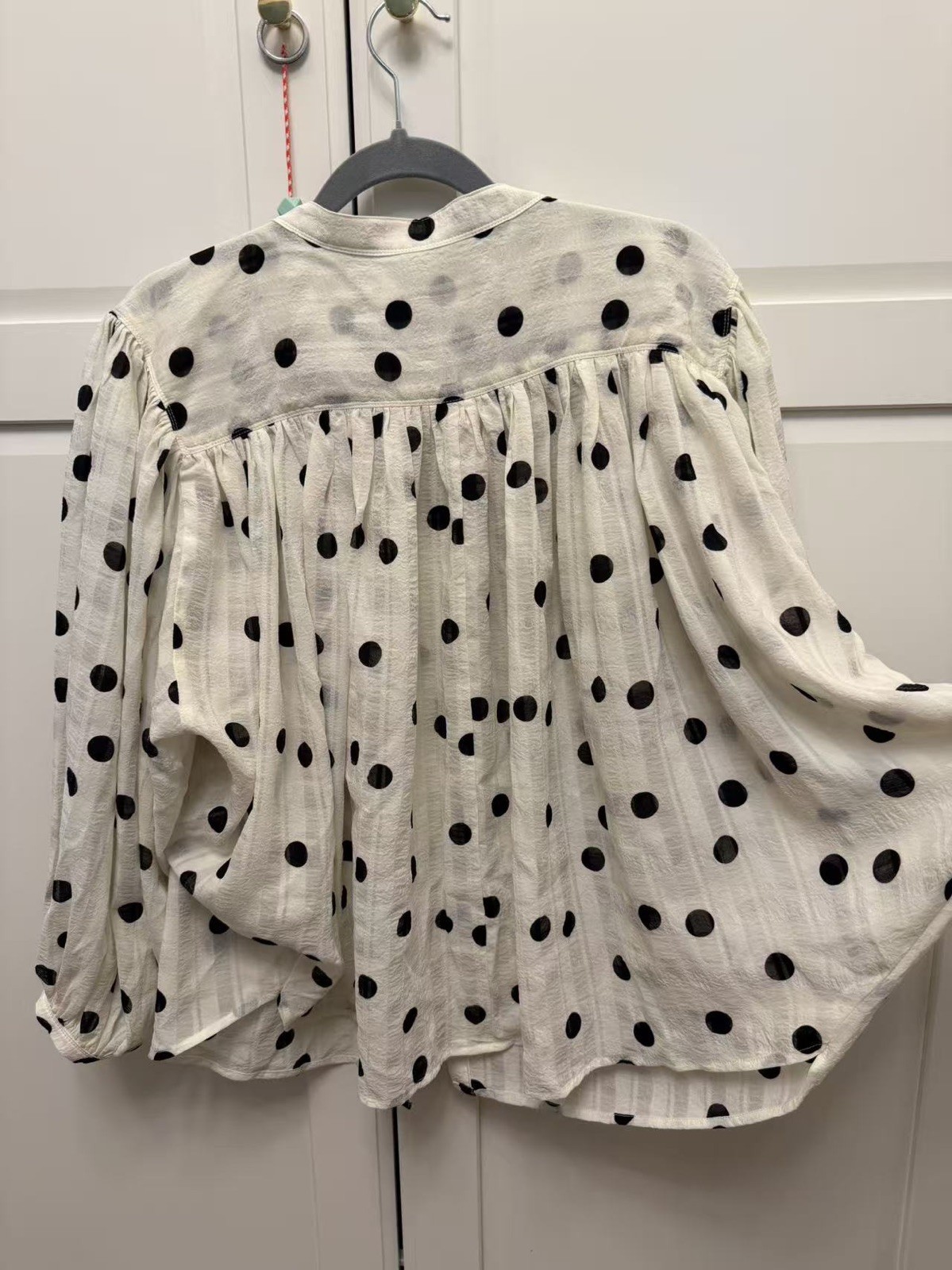 Bishop & Young – Juliette Polka Dot Blouse size L