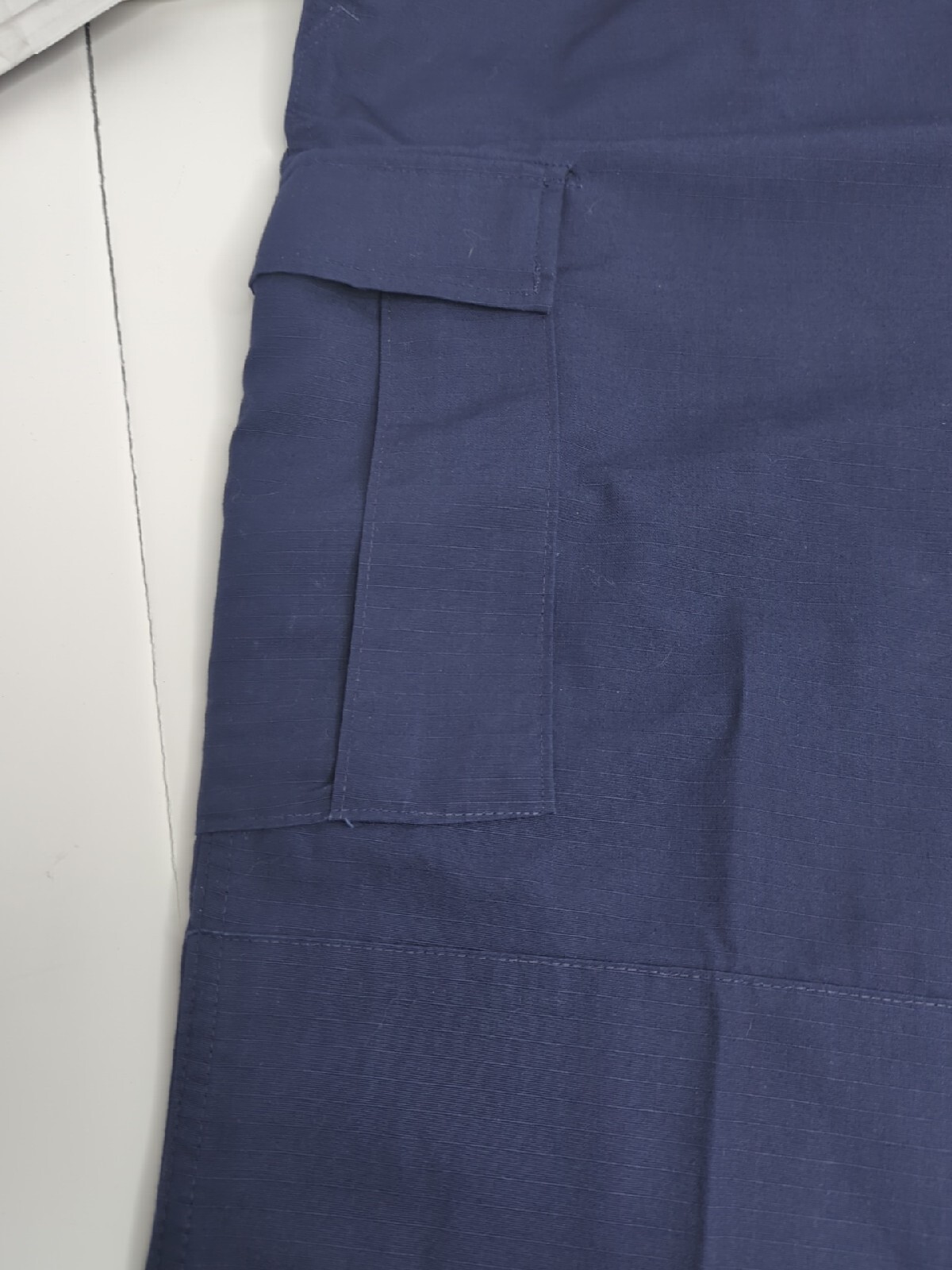MENS PROPPER FLY POLY COTTON BATTLE RIP PANTS LAPD NAVY L/XL Adjustable Waist