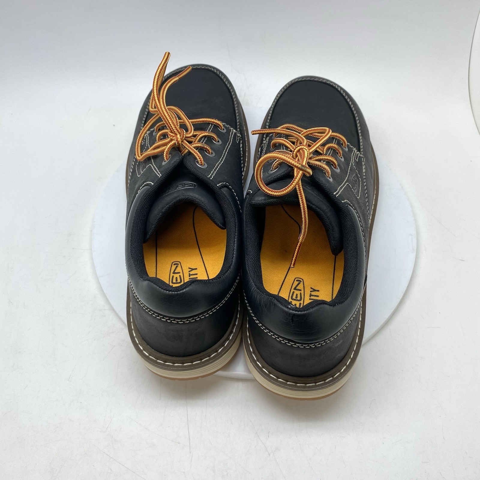 KEEN Utility San Jose Oxford Mens 10.5 D Black Leather Alloy Toe Workwear Shoes