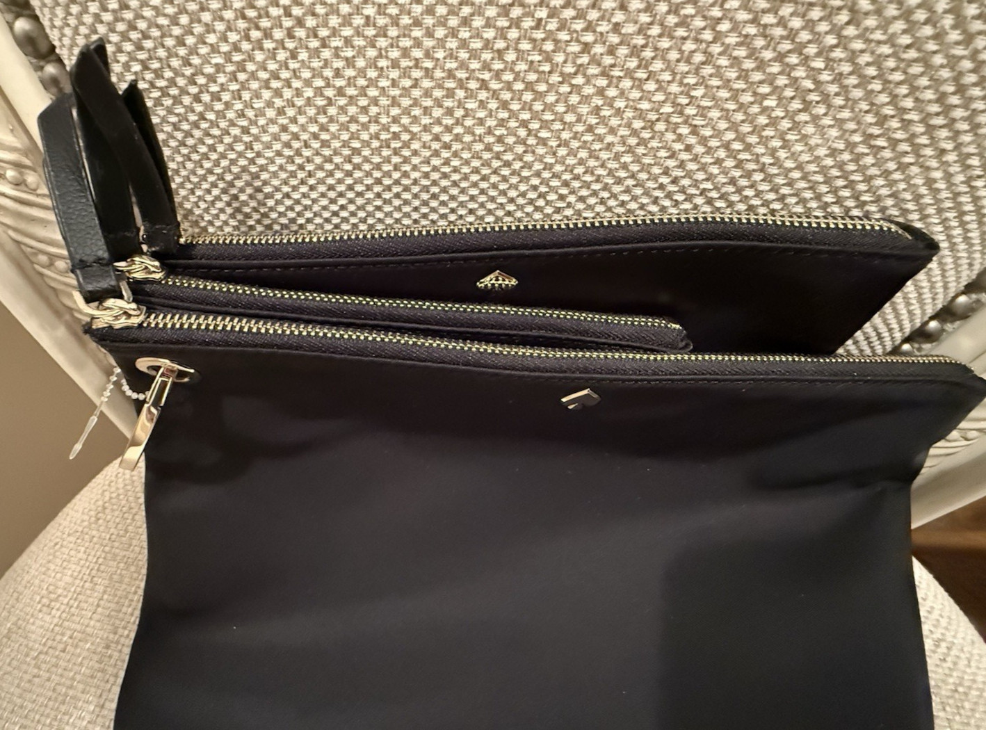 Kate Spade Dawn Triple Pouch Set 3 Piece Nylon Organizer Makeup Travel WLRU5377