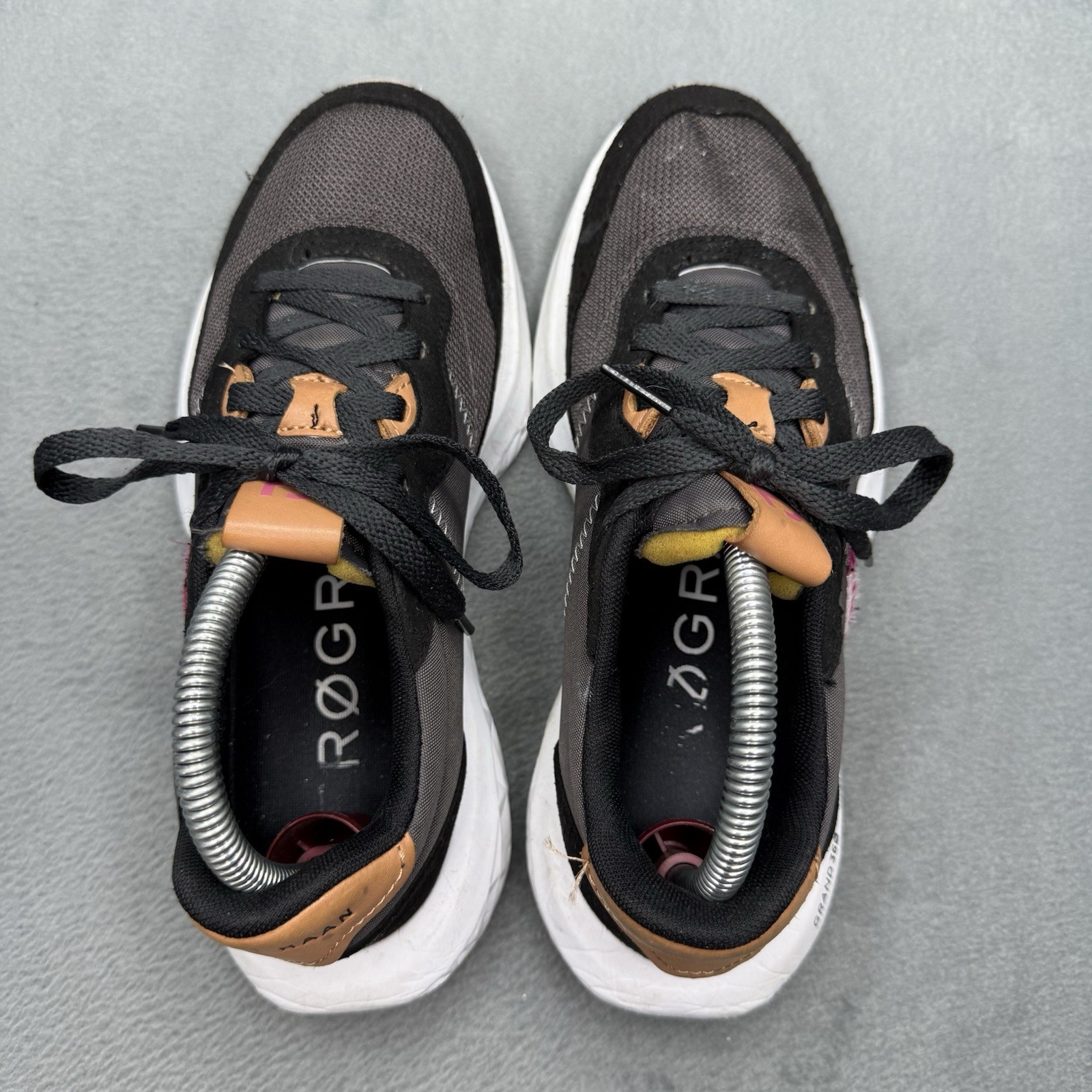 Cole Haan Zerogrand All-Day Runner Womens 7.5 Black Gray Grand 360 Sneakers