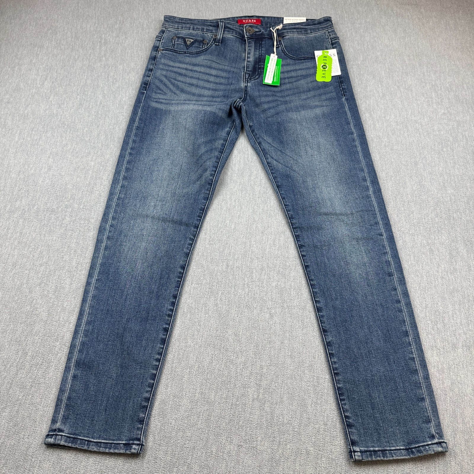 Guess Jeans Mens 31×30 Blue Modern Skinny Avalon Fit Stretch Medium Wash NWT