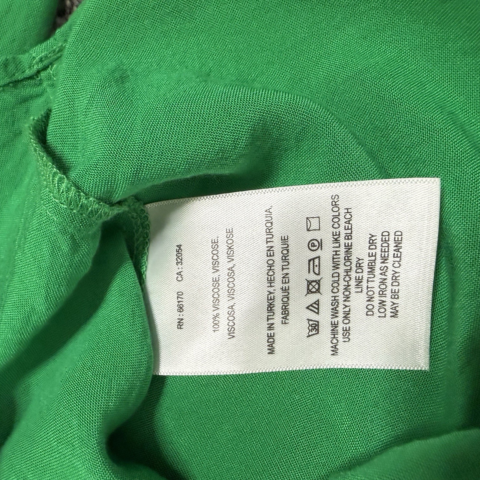 Anthropologie Maeve Ceresco Peasant Balloon Sleeve Top green size small