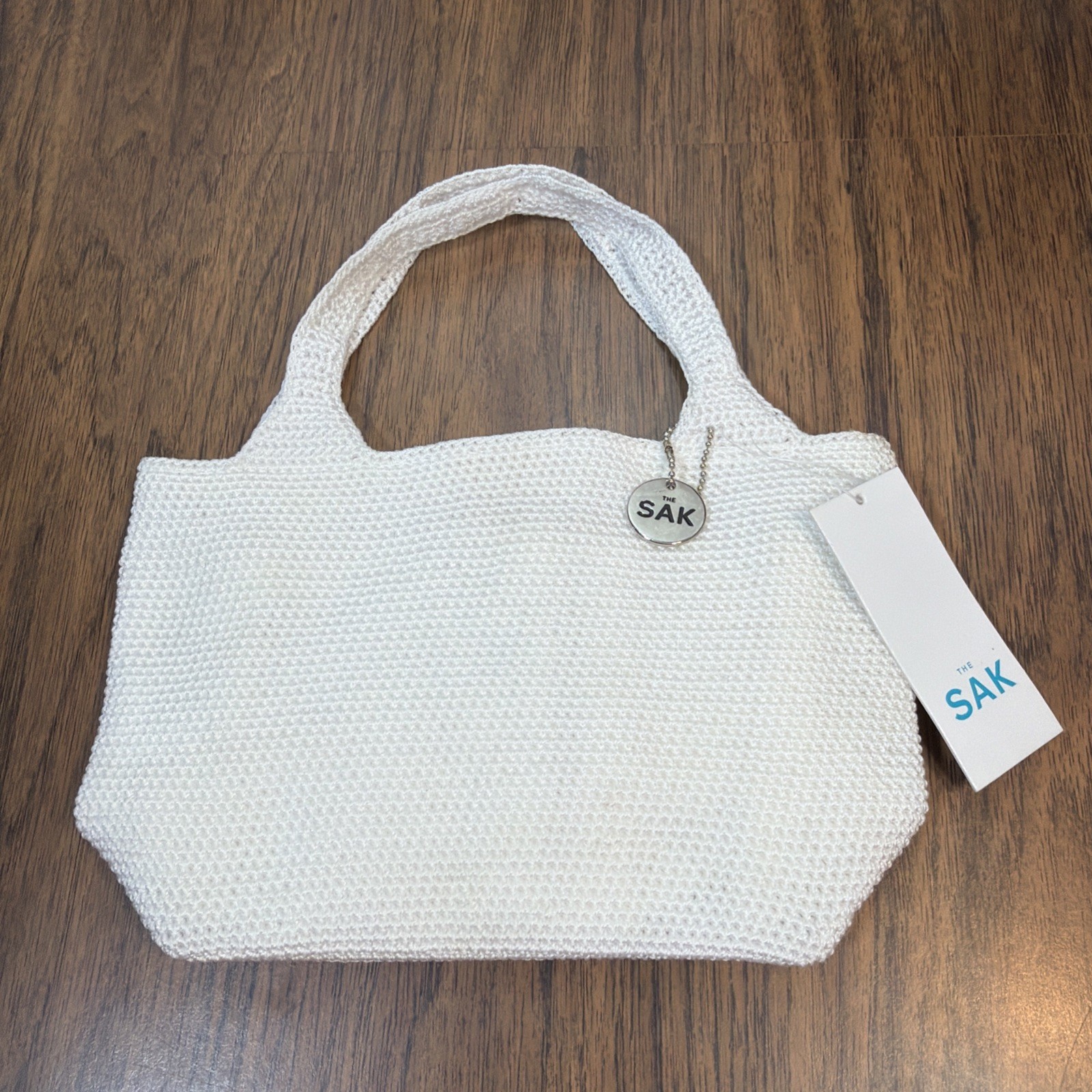 The Sak Classic Mini Handbag White Crochet Bag Festival Evening Purse Boho