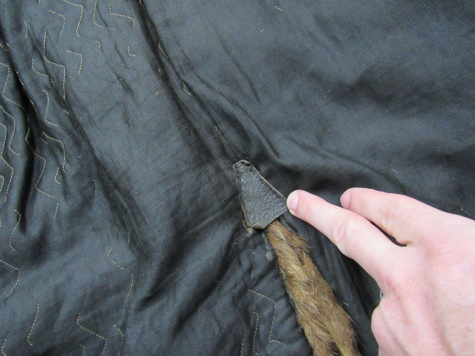 Antique 1800s / 1900s Long Frontier Fur Trapper Mountain Man Grizzly Coat Vtg