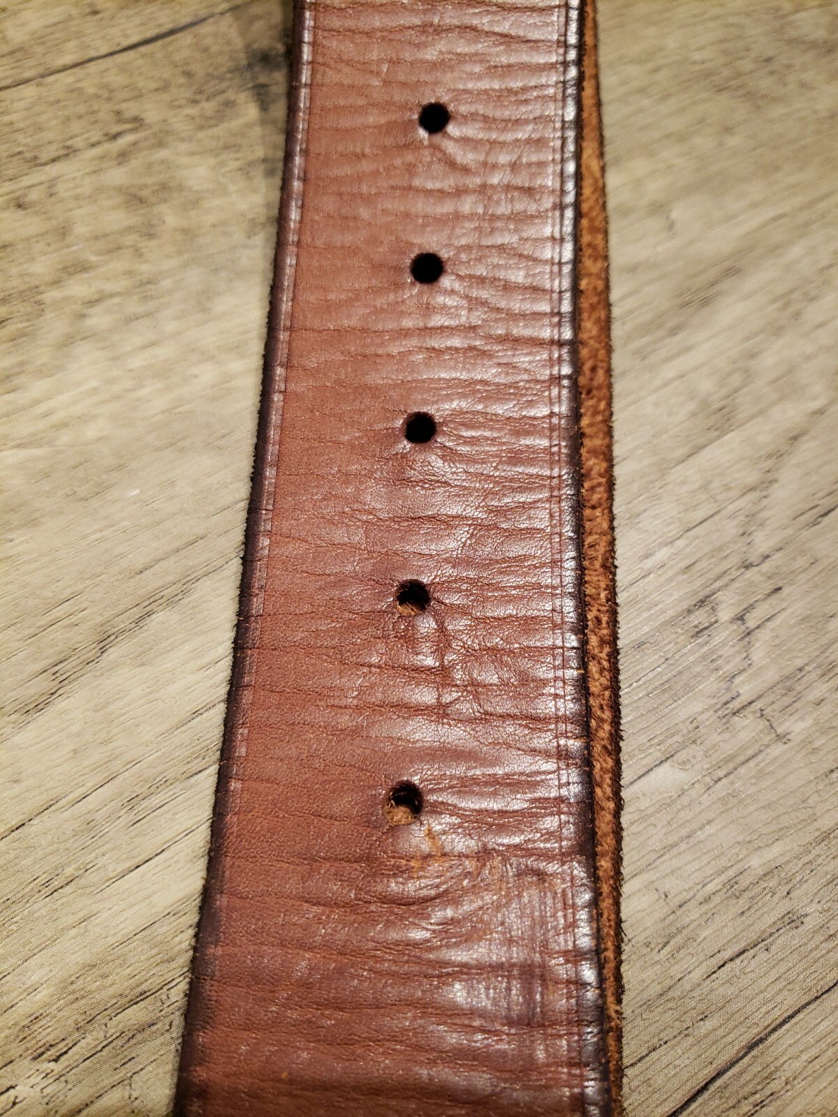 Mossimo Supply Co Genuine Leather Belt 2-Tone Brown Tooled Braided Women30/75cm.