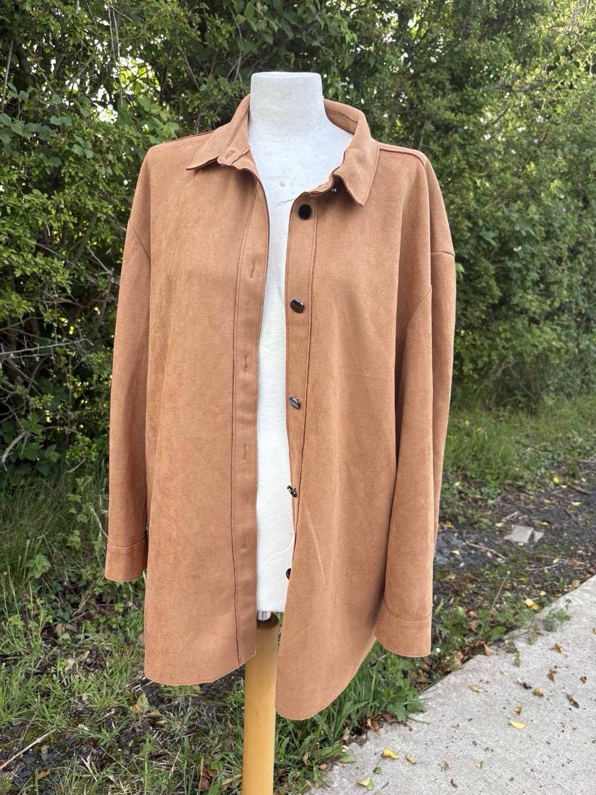 Friends like these next camel faux suede shacket size 14