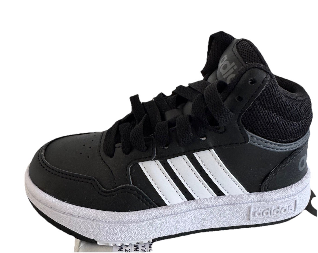 Adidas Hoops Mid 3.0 K Kids Sneakers Black White Size 11K Youth New Box GW0402