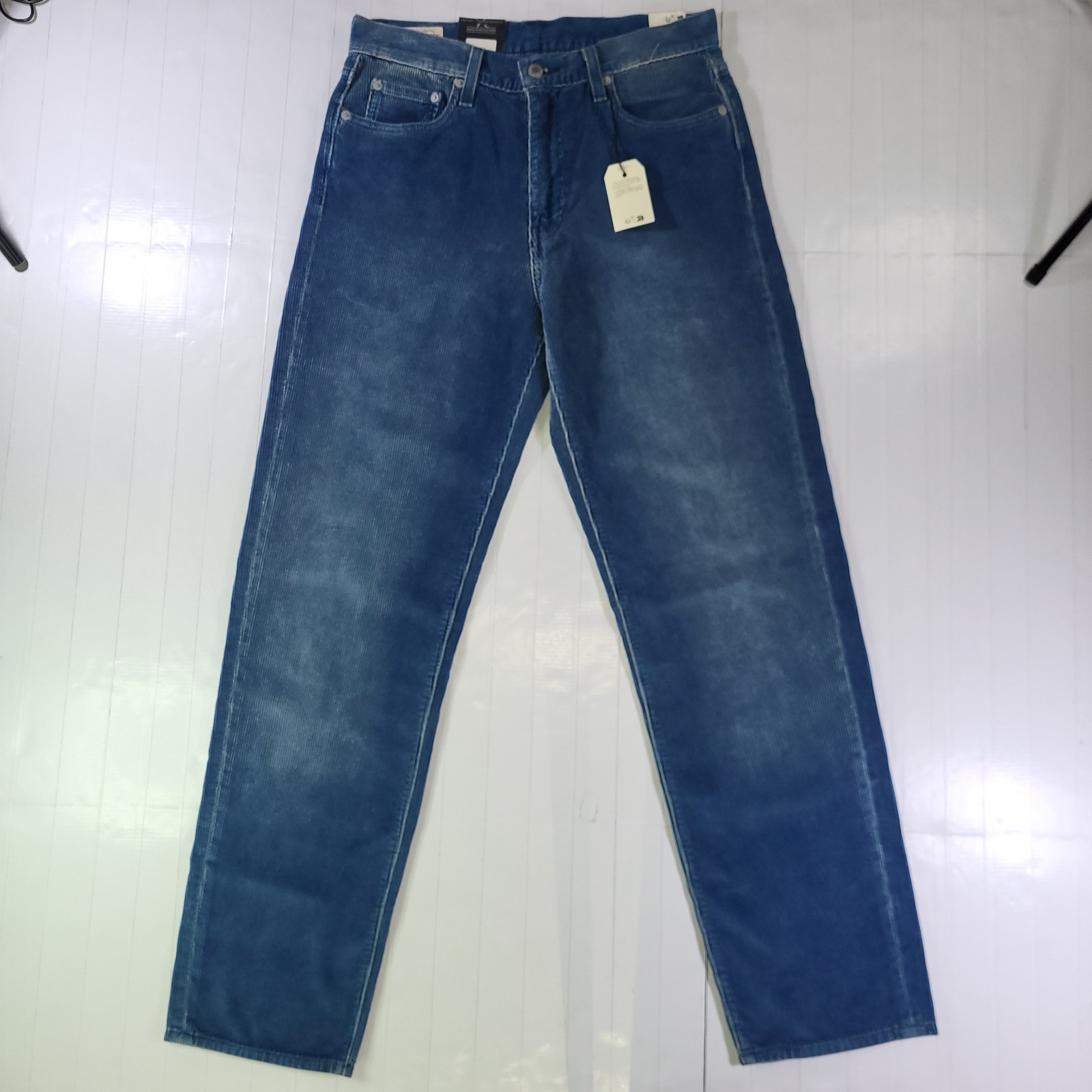 Levis Premium 568 Corduroy Jeans 30×34 New Loose Straight Men’s Blue New W Tags