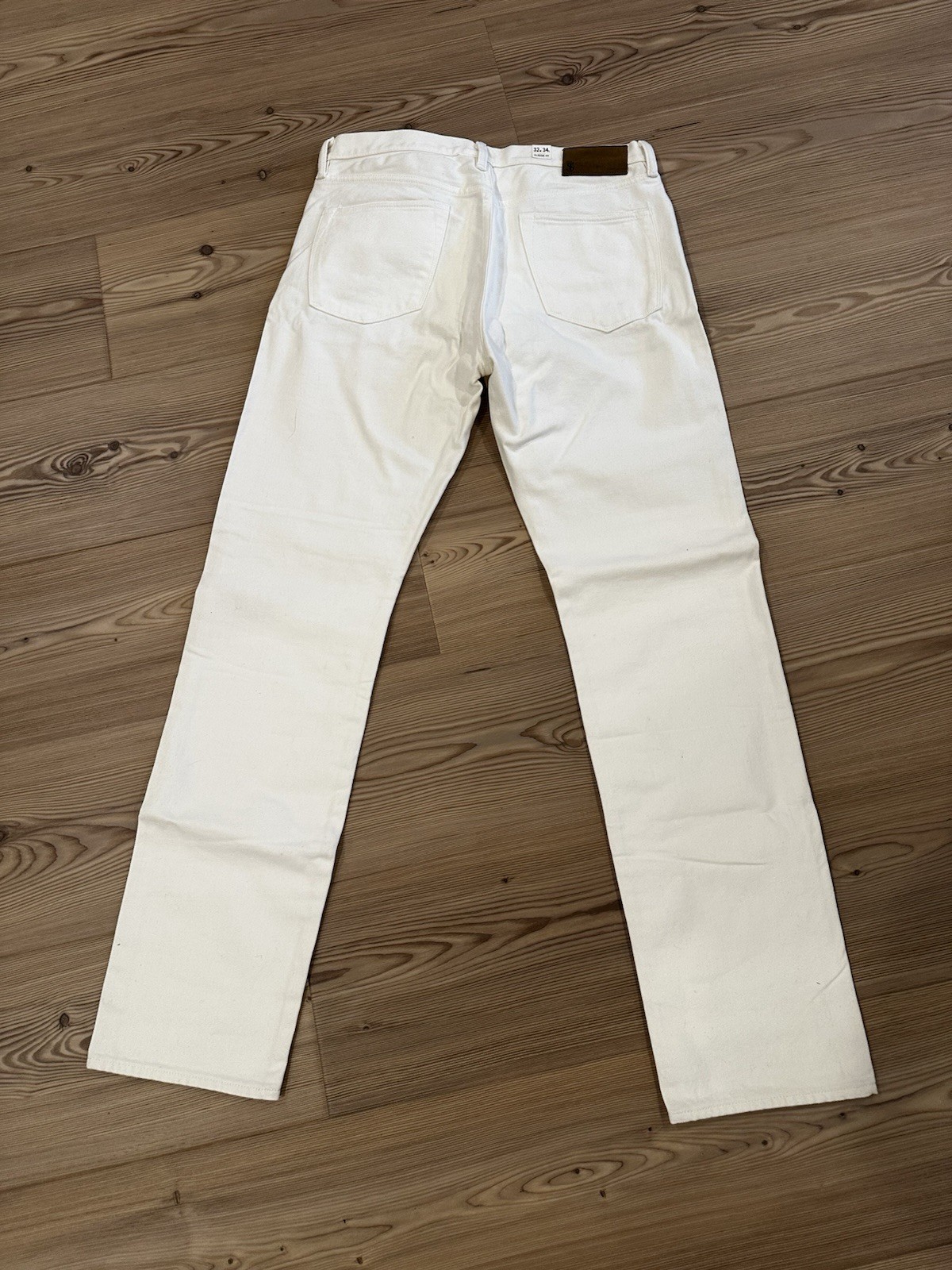Todd Snyder Classic Fit Selvedge Denim, 32×34, Off-White, NWT