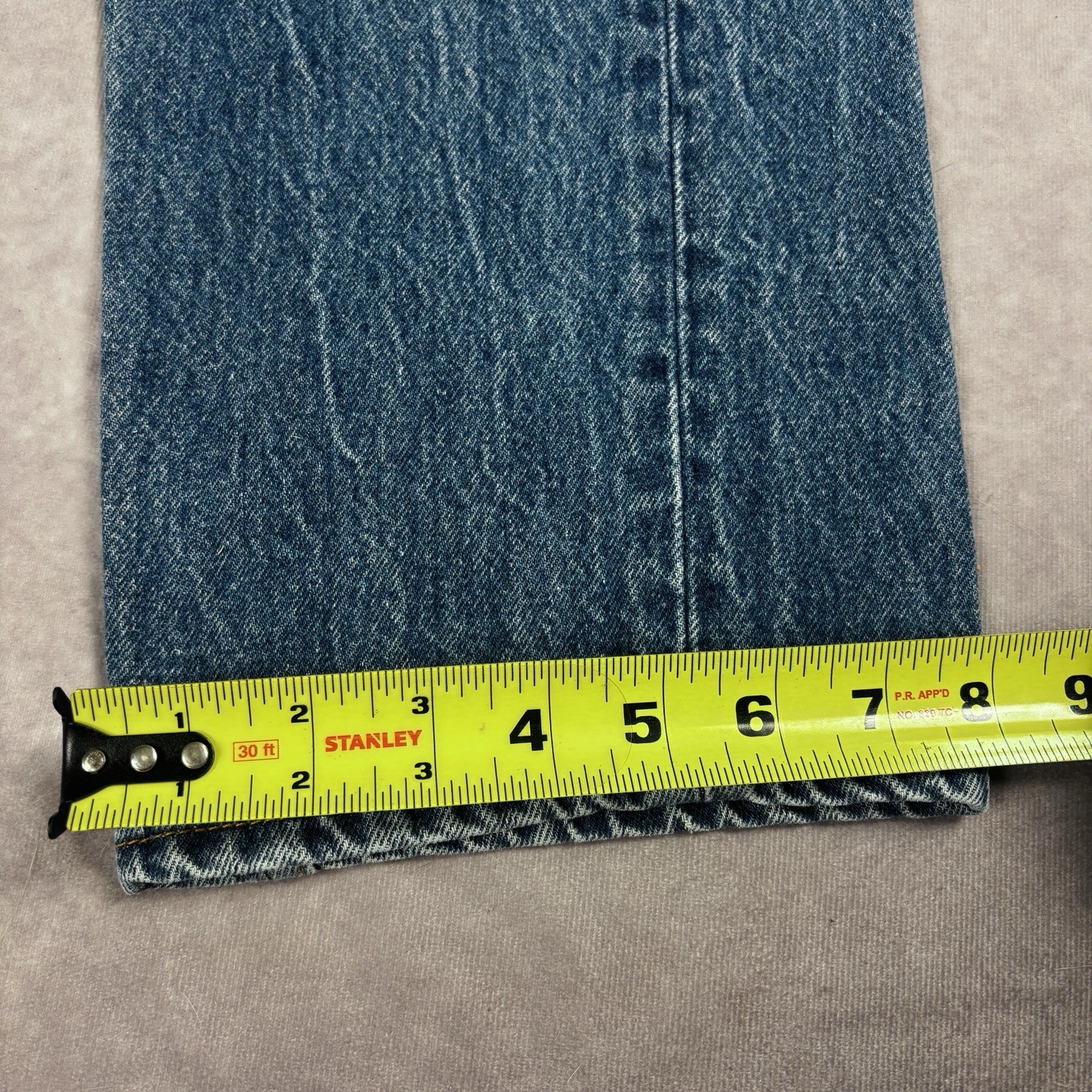 Vintage Levis 501XX USA Made Button Fly Mid Rise Cotton Jeans 36×34 ACTUAL 32×30