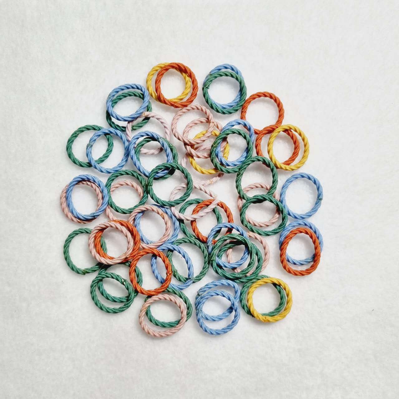 50 Pcs small/mini Hair Ties Elastics Ponytail Holders Girls Kids Hairband