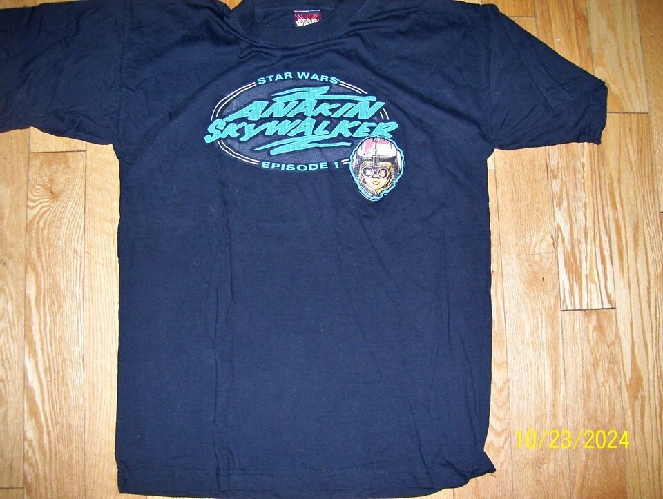 Star Wars Anakin Skywalker Episode 1 Very Rare Tee Shirt Size Large