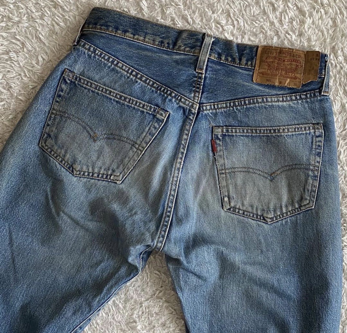Levi’s 501 Vintage 70s Era Valencia Redline Selvedge Big E W33 L36 Indigo