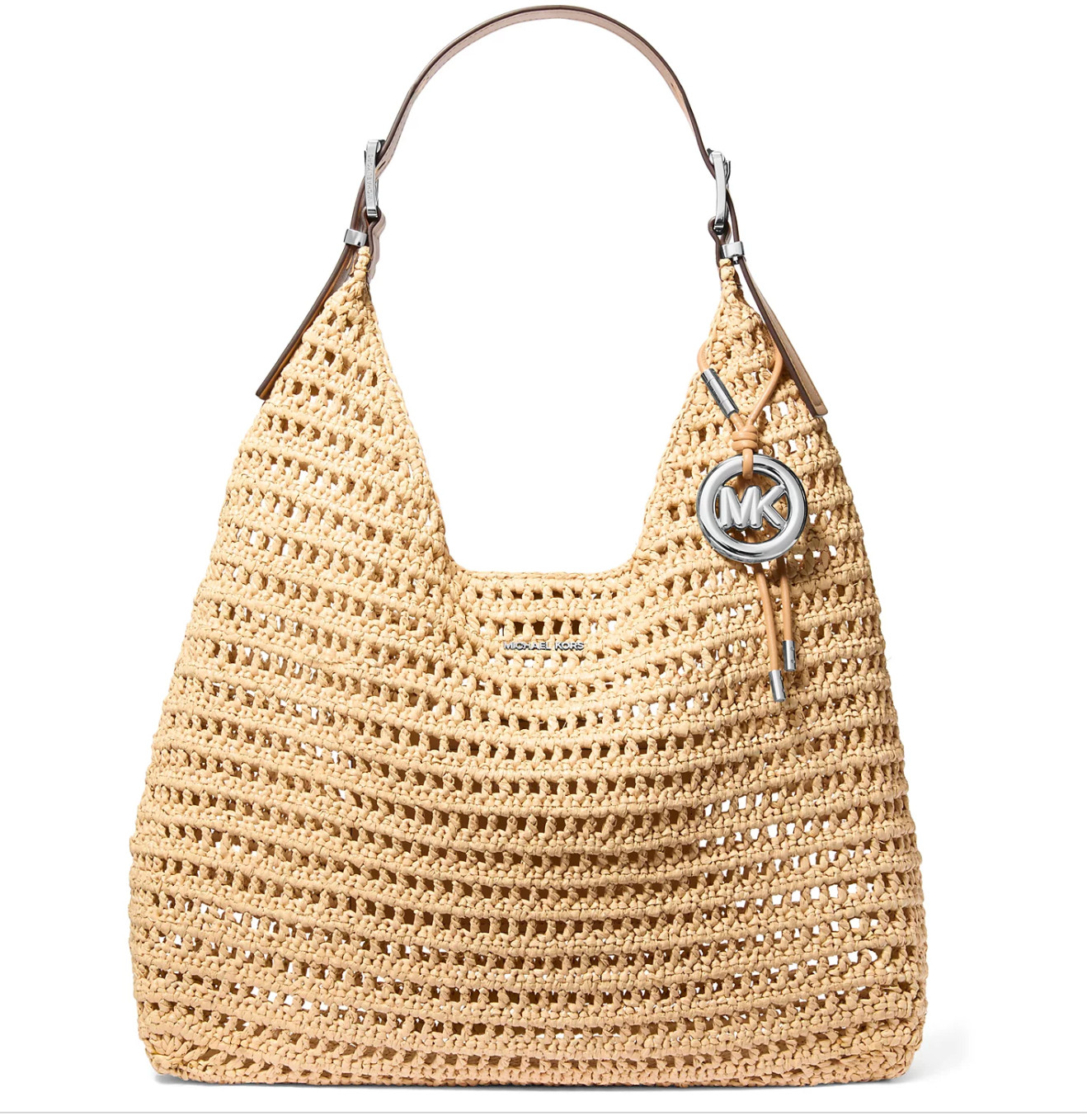 🌺🌹Michael Kors Nolita Large Hobo Shoulder Bag Natural/Peanut