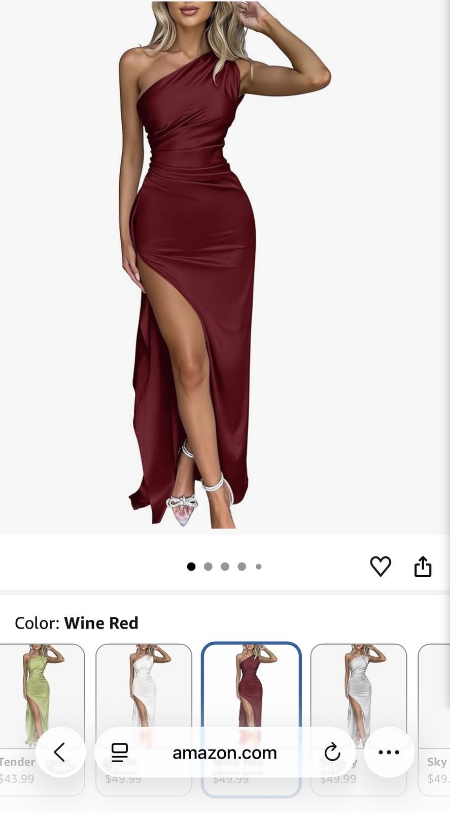 VIRAL OYS One Shoulder Formal Dress