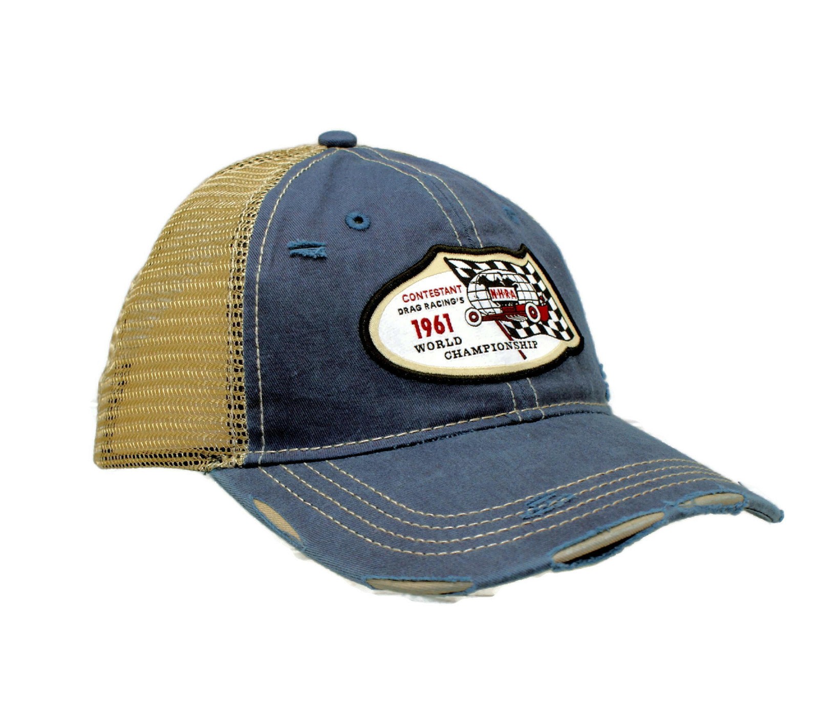 HAT – NHRA 1961 World Championship Woven Patch Pigment Washed Cotton Twill