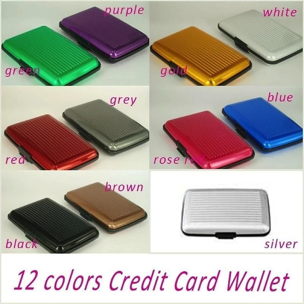 Pocket Waterproof Business ID Credit Card Wallet Holder Aluminum Metal RFID Case