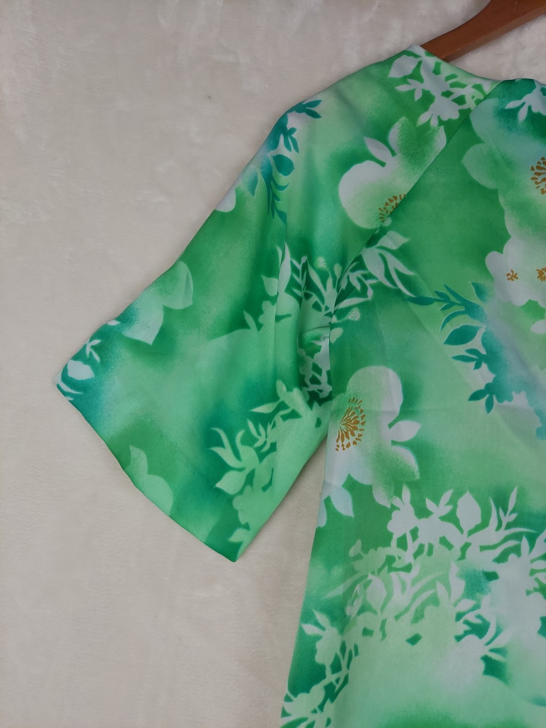 VTG 60s Malihini Hawaii shift/day dress Womens 6 Green Summer Occasions Resort