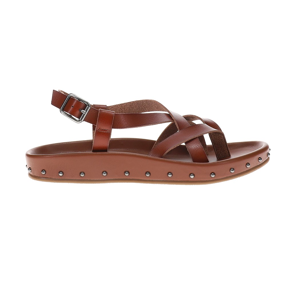 MIA Zurie Studded Slingback Strappy Sling Back Womens Brown Casual Sandals ML26