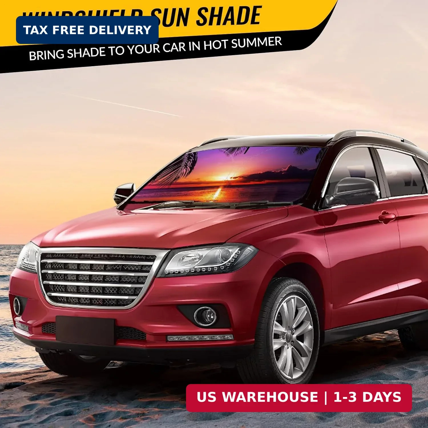 Car Windshield Sun Shade – Reflector Sunshade Offers Ultimate Protection for Car