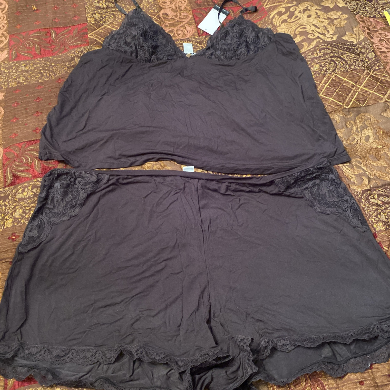 Sofia Intimates By Sophia Vergara 2PC Short Pajama Set Lace Women’s Size 3X New