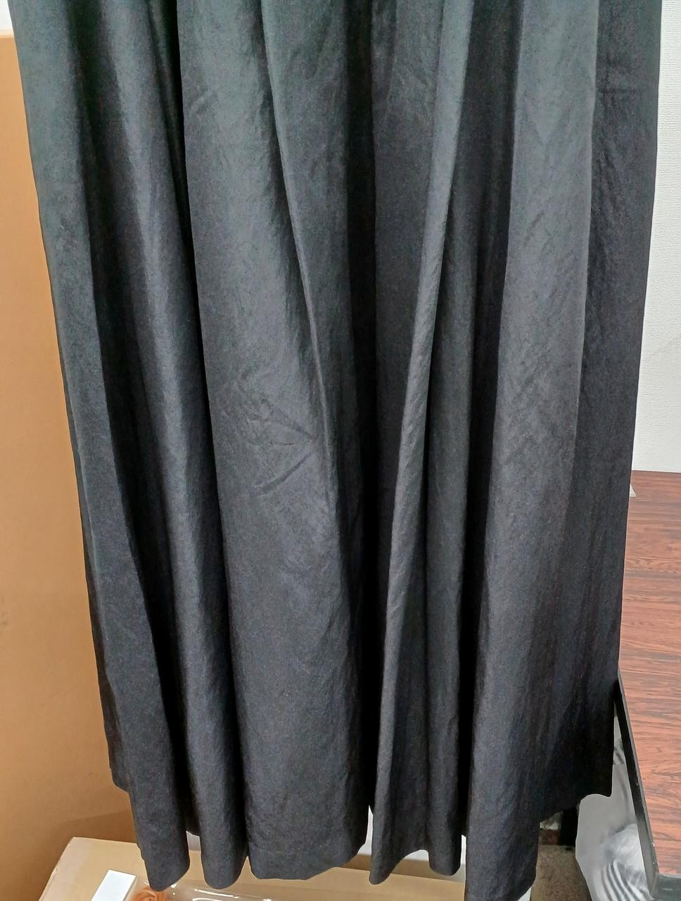 Fray I.D V-Neck Dress Black Size 1 51in Front & Back Knit Sleeveless