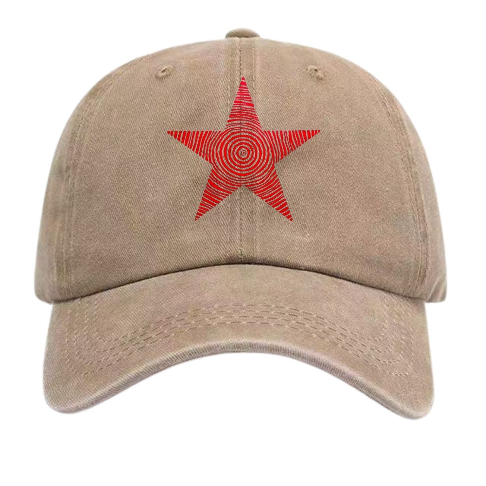 Vintage Five – Pointed Star Personalized Trendy Baseball Cap Casual Cap