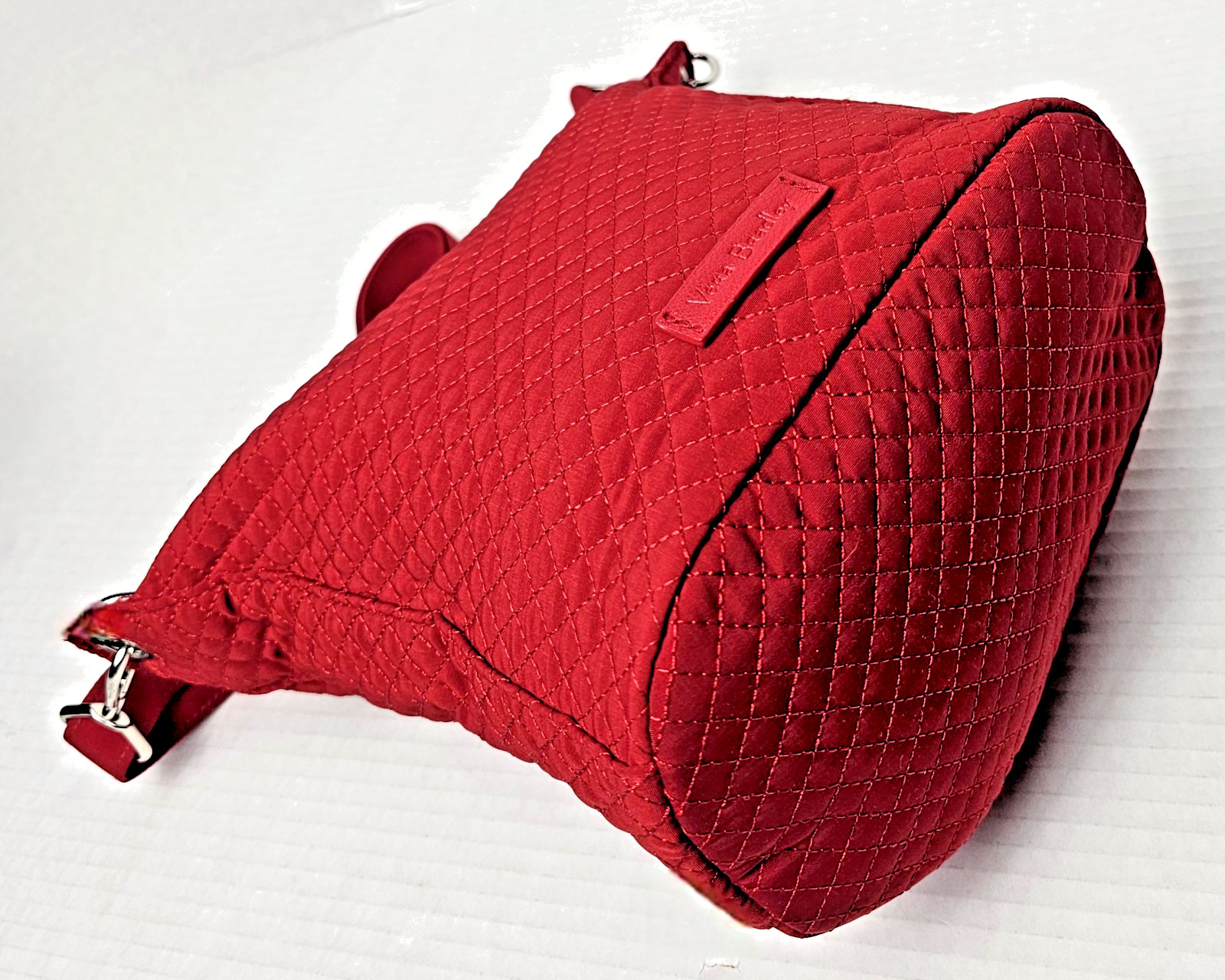 Vera Bradley Carson Hobo Crossbody in Microfiber Cardinal Red