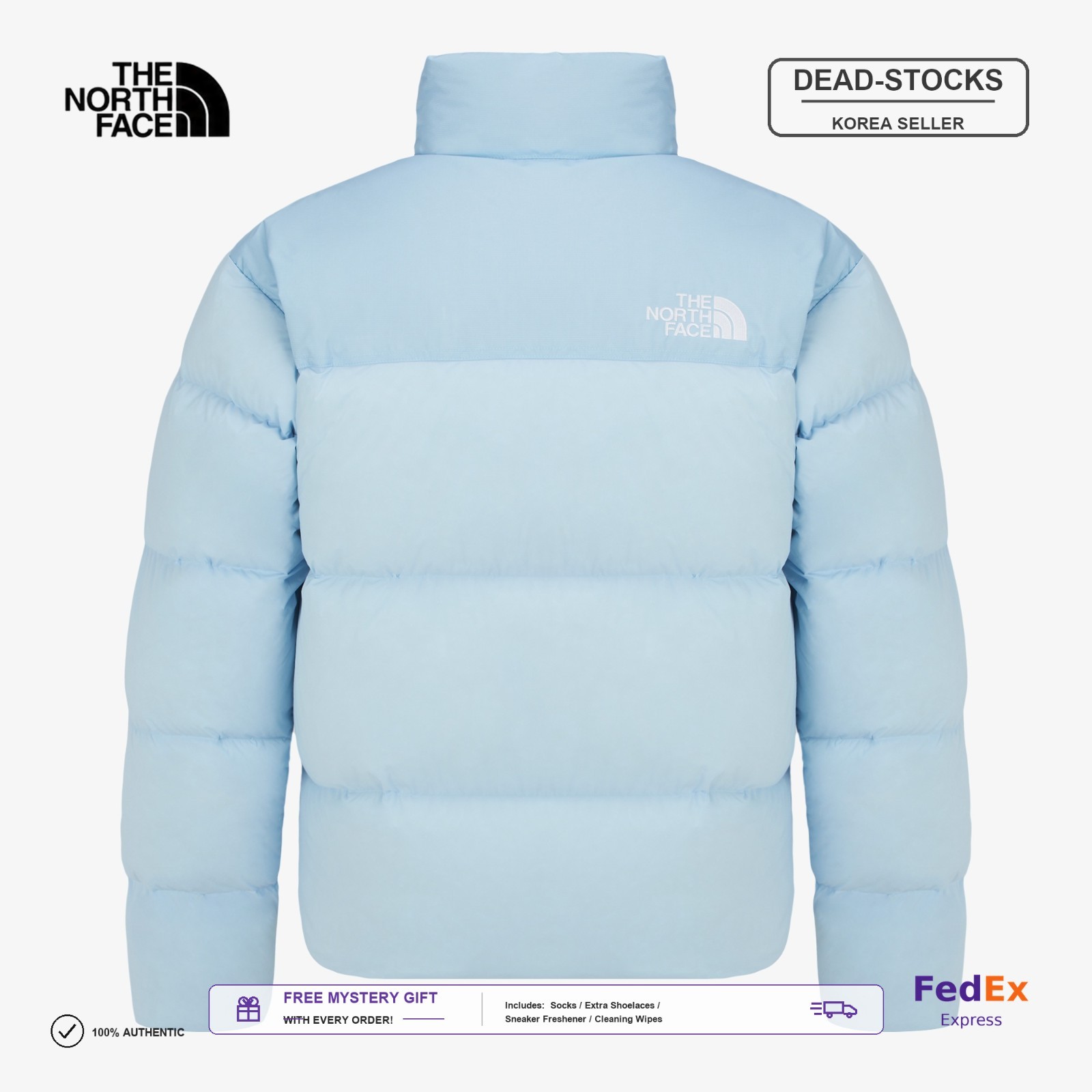 THE NORTH FACE M’S CLOUD NUPTSE DOWN LIGHT_BLUE NJ1DR62D Asian Fit Expeditedship