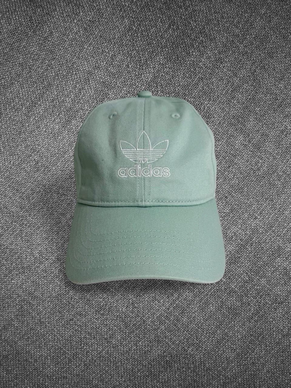 Adidas Originals Trefoil Logo Baseball Cap Hat Adjustable Buckle Strap Green OS