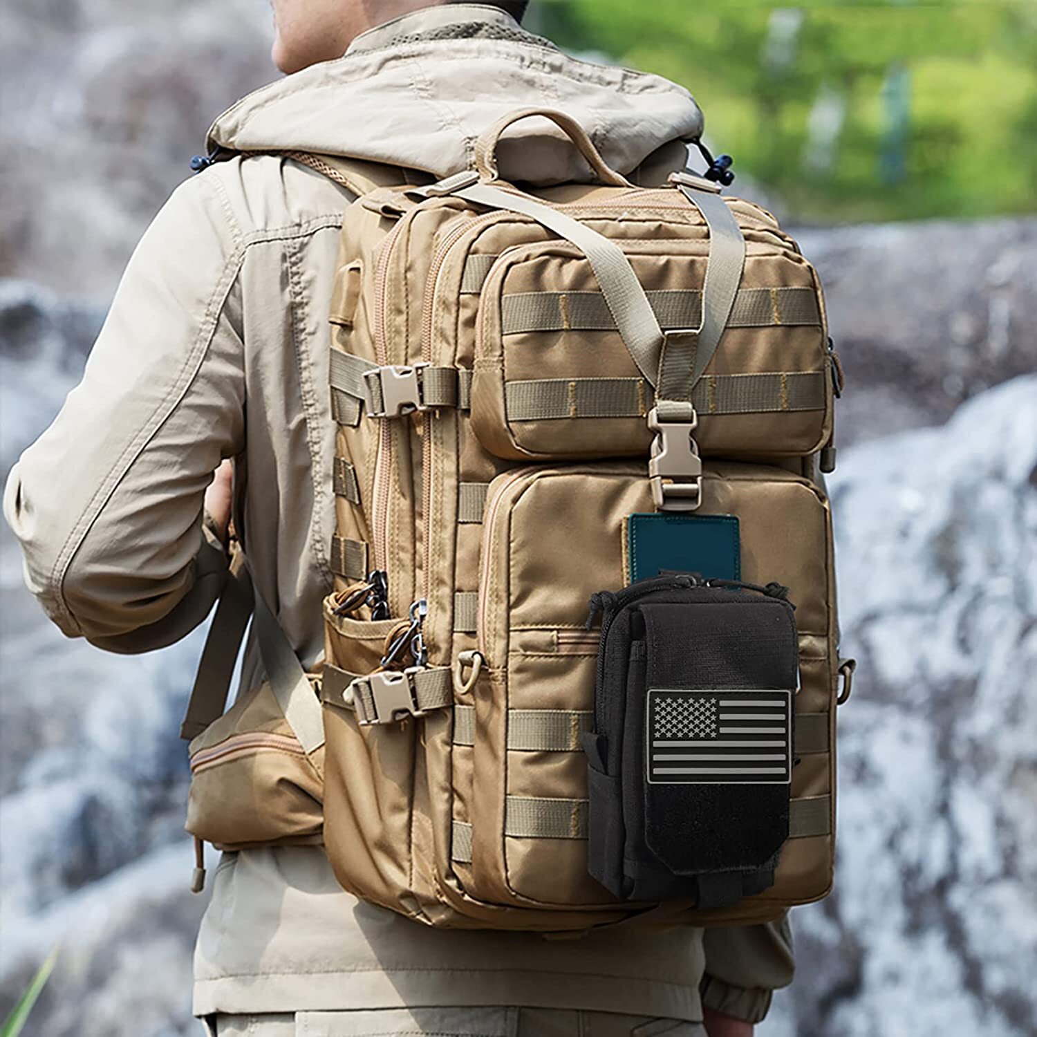 Tactical Molle Pouch Military Waist Bag Outdoor EDC Tool Bag Utility Vest Pack