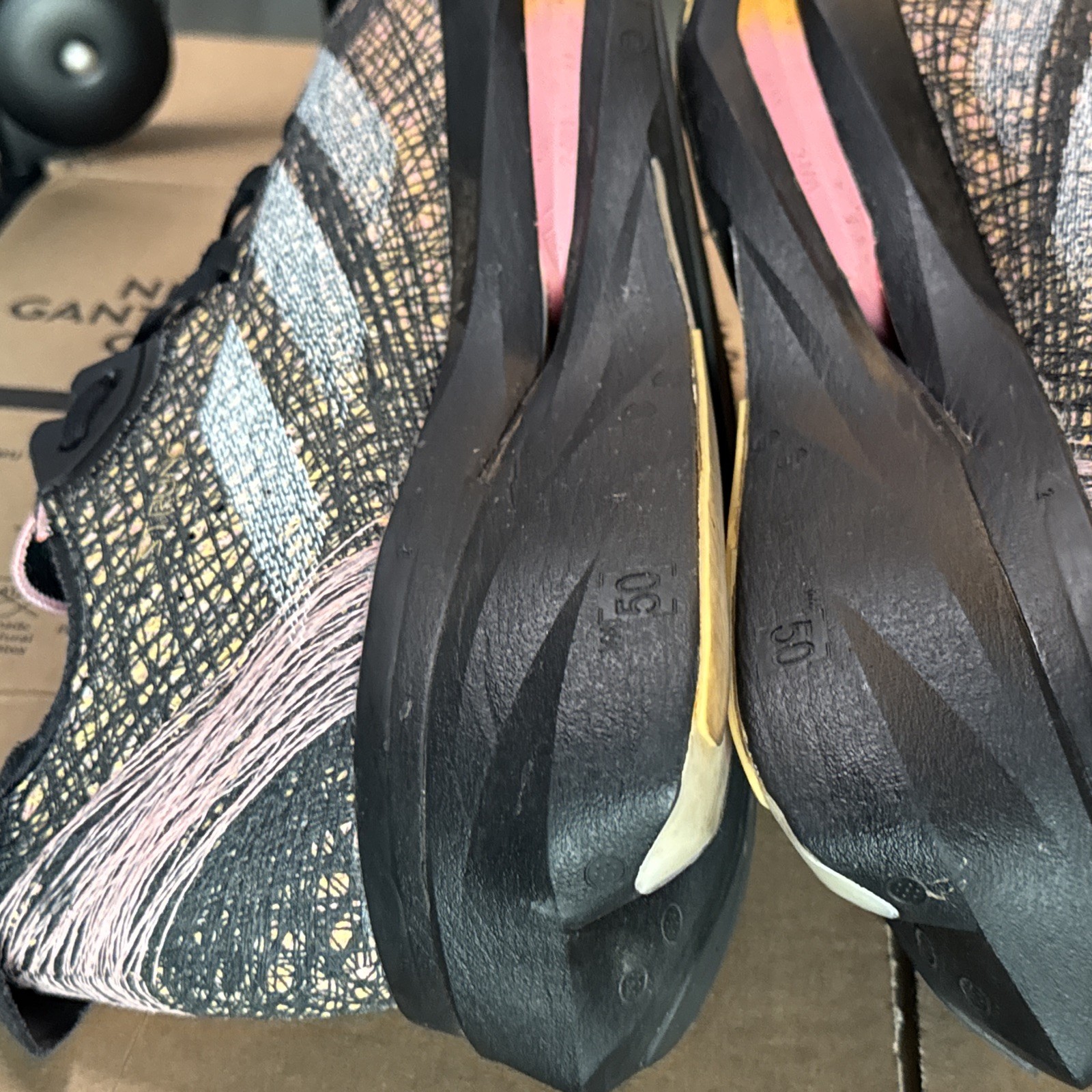 Adidas Adizero Prime X 2 Strung Running Black Pink Orange ID0267 Men’s Size 13
