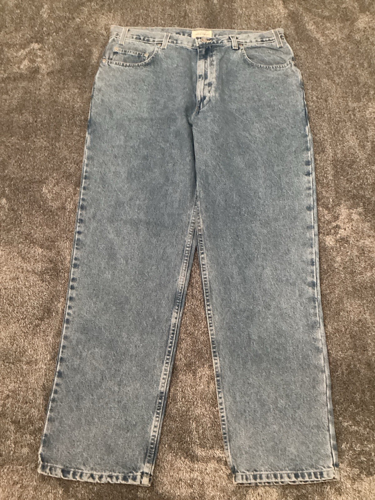 Falls Creek Relaxed Fit Jeans Mens Size 36×32 Cotton Stone Wash NEW