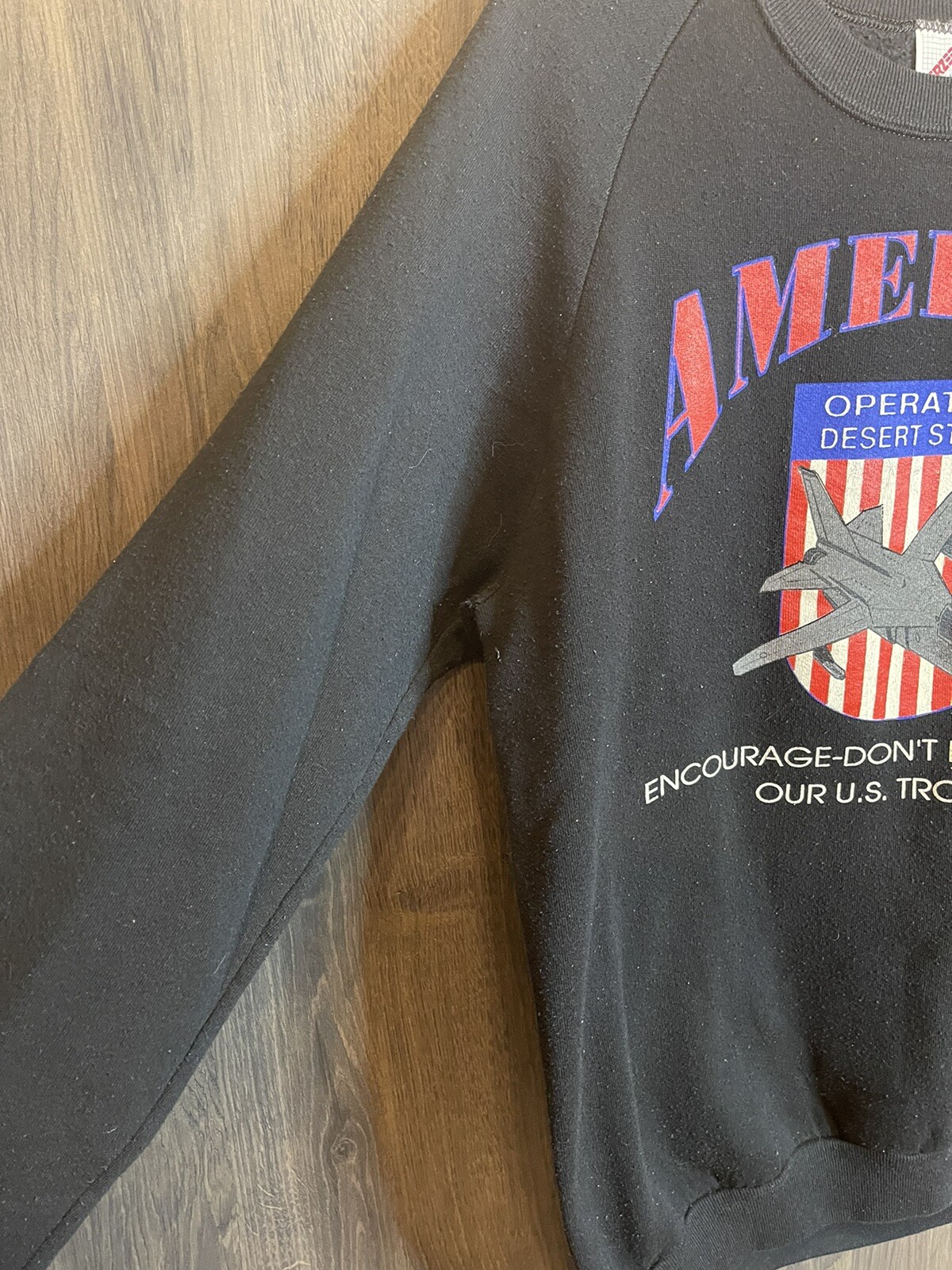 VTG 90s Operation Desert Storm Encourage Don’t Discourage Our Troops Adult XL
