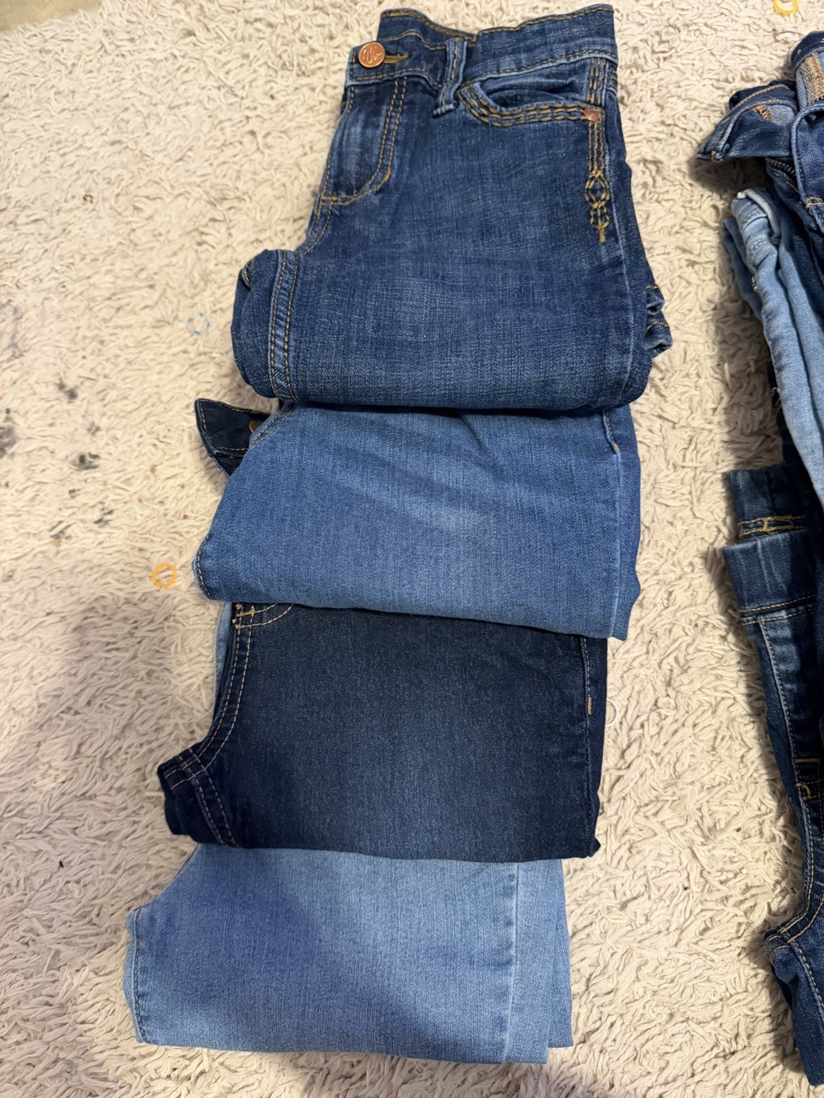 Girls Size 10/12 Jeans (4 Pairs)