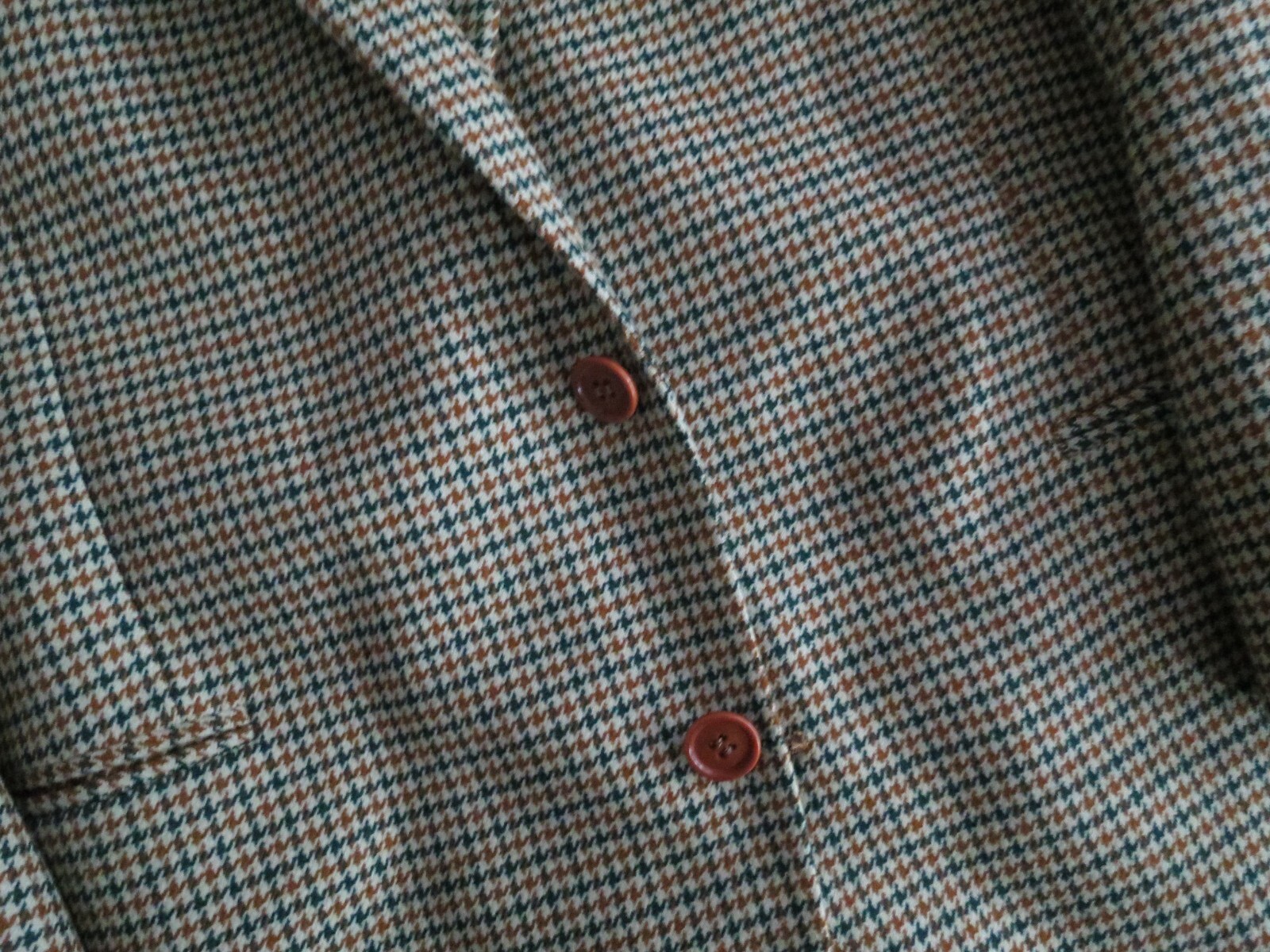 J.C Twidd English Tailoring hounds tooth tweed Corduroy elbow sport coat 42 R
