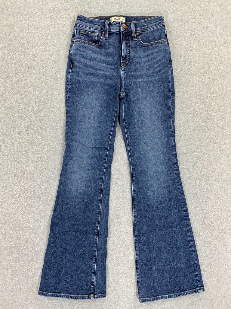 Madewell Skinny Flare Jeans Women’s 26 Medium Wash Mid Rise Denim Pants 26×30.5