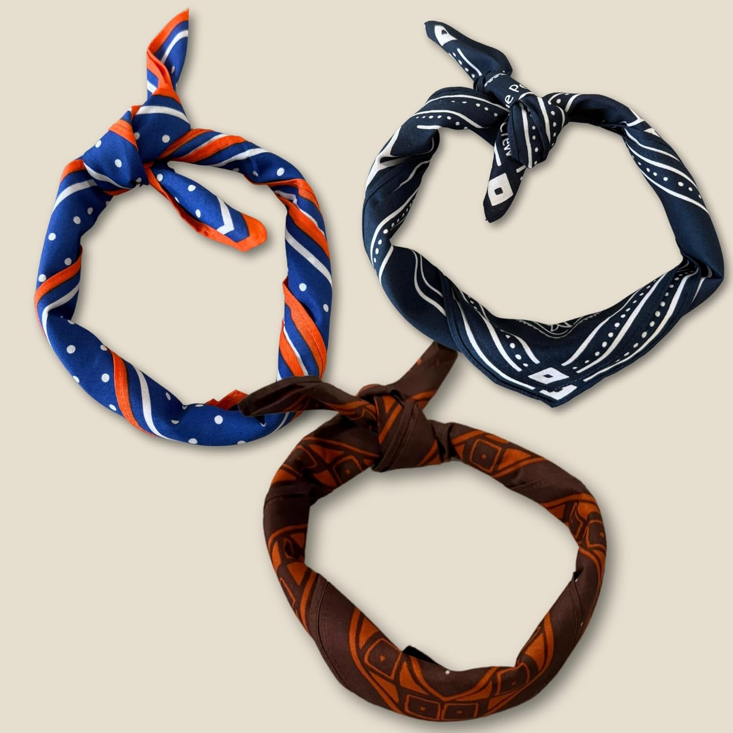 Premium Soft Cotton Bandanas Pack for Men and Women Paisley 22 X 22 Inches