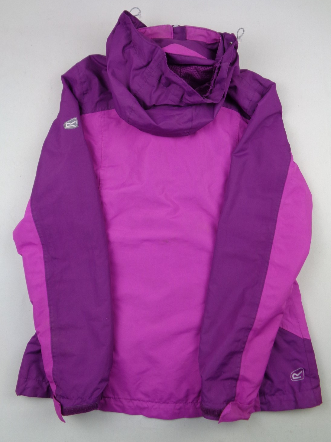 Regatta Waterproof Jacket Womens UK 10 Purple Lightweight Hooded Raincoat