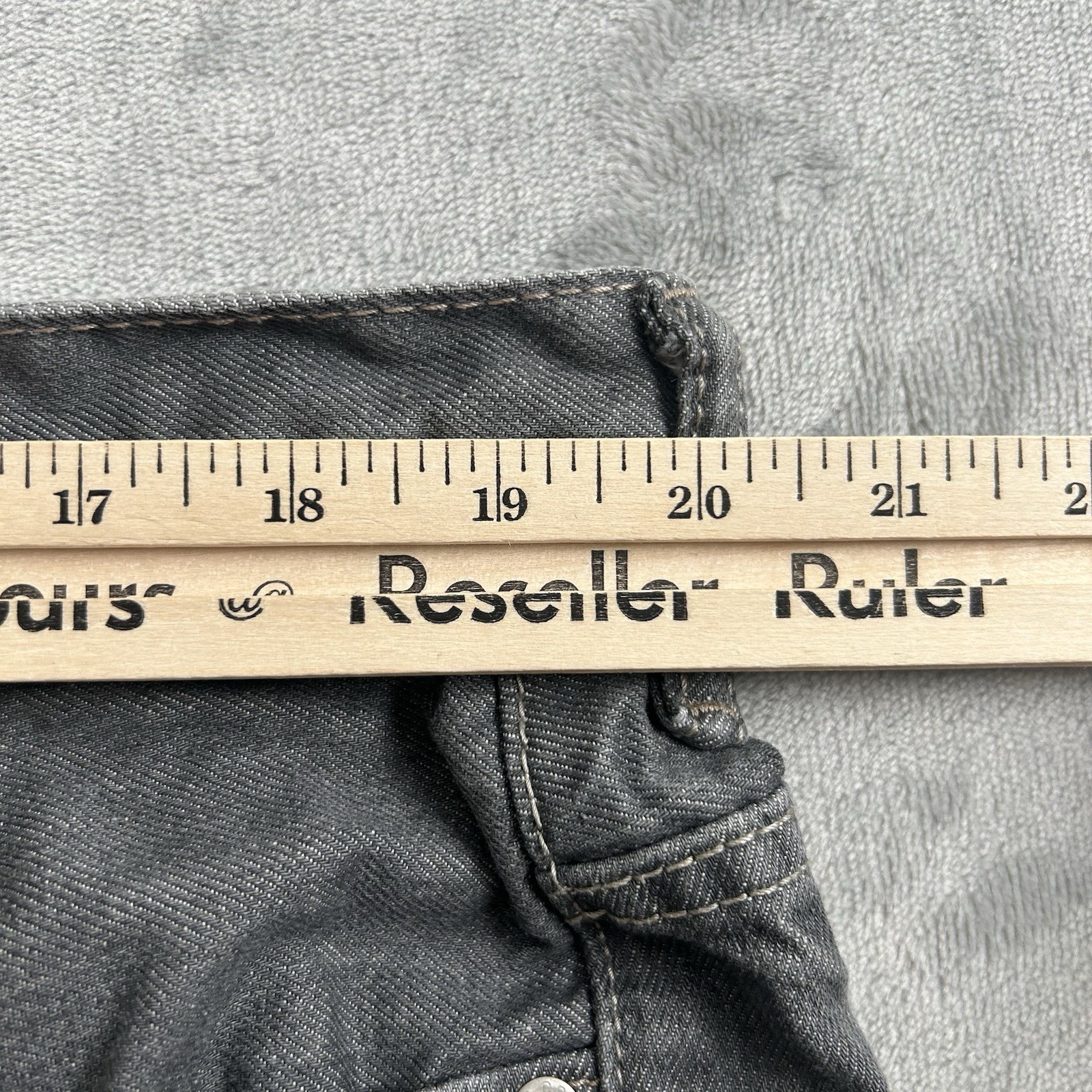 Levis 569 Jeans Mens 40×32 Gray Loose Fit Baggy Skater Straight Leg Actual 40×31